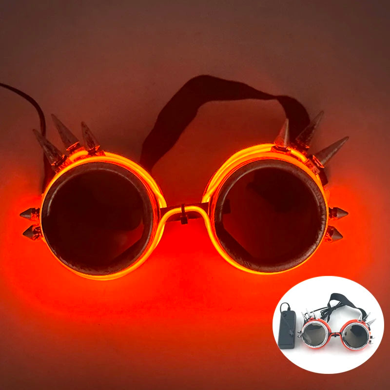 New Cool Cyberpunk Style Glasses Glowing Party Decor Luminous LED Sunglasses Lighting Up Bar Rave Music Dancing Party