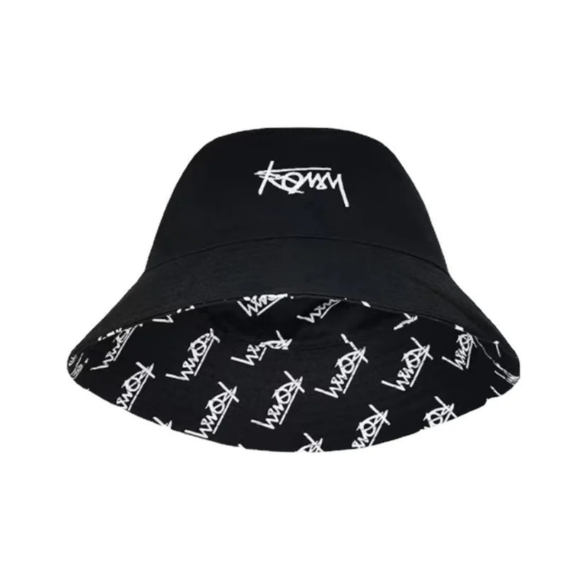 Reversible Hat Big Head Size Autumn Bucket Hat Men Korean Casual Street Panama Hat Hiphop Golf Fisherman Hat Caps for Women