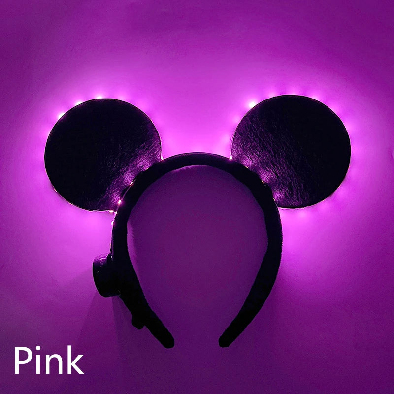 Newest LED Light Up Headband Colorful Color Cat Ear Light Headband For NightClub Rave Party Bachelor Party Supplies