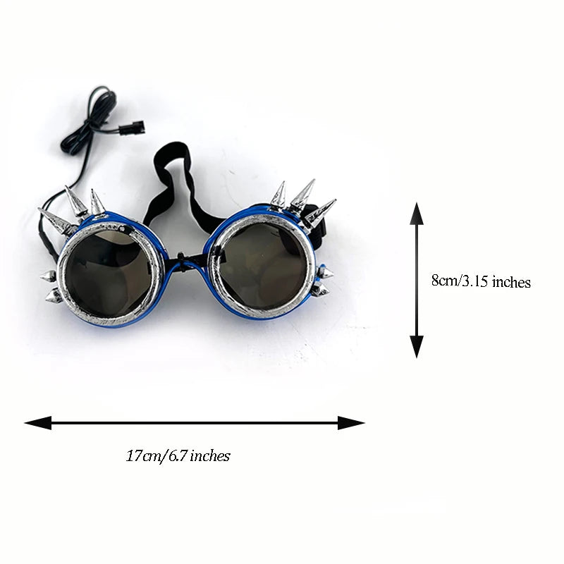 New Cool Cyberpunk Style Glasses Glowing Party Decor Luminous LED Sunglasses Lighting Up Bar Rave Music Dancing Party
