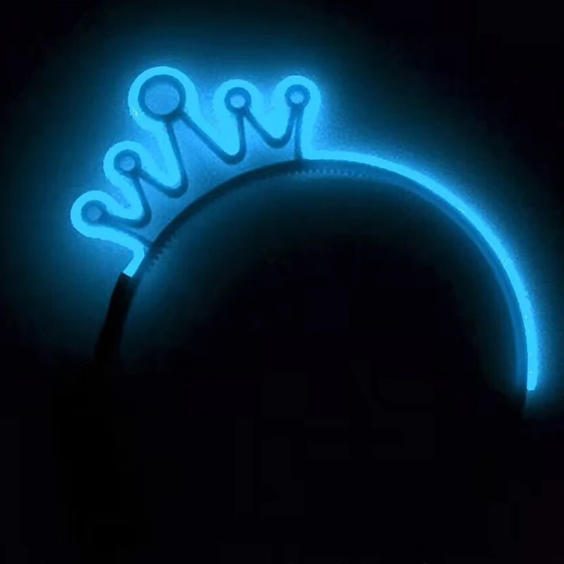 Newest LED Light Up Headband Colorful Color Cat Ear Light Headband For NightClub Rave Party Bachelor Party Supplies