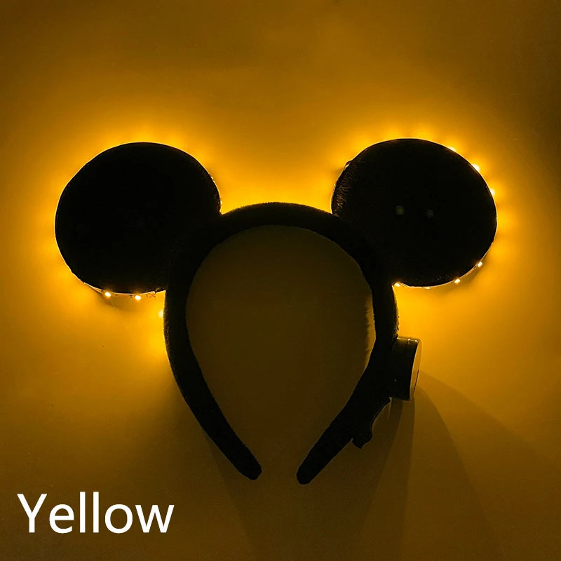 Newest LED Light Up Headband Colorful Color Cat Ear Light Headband For NightClub Rave Party Bachelor Party Supplies