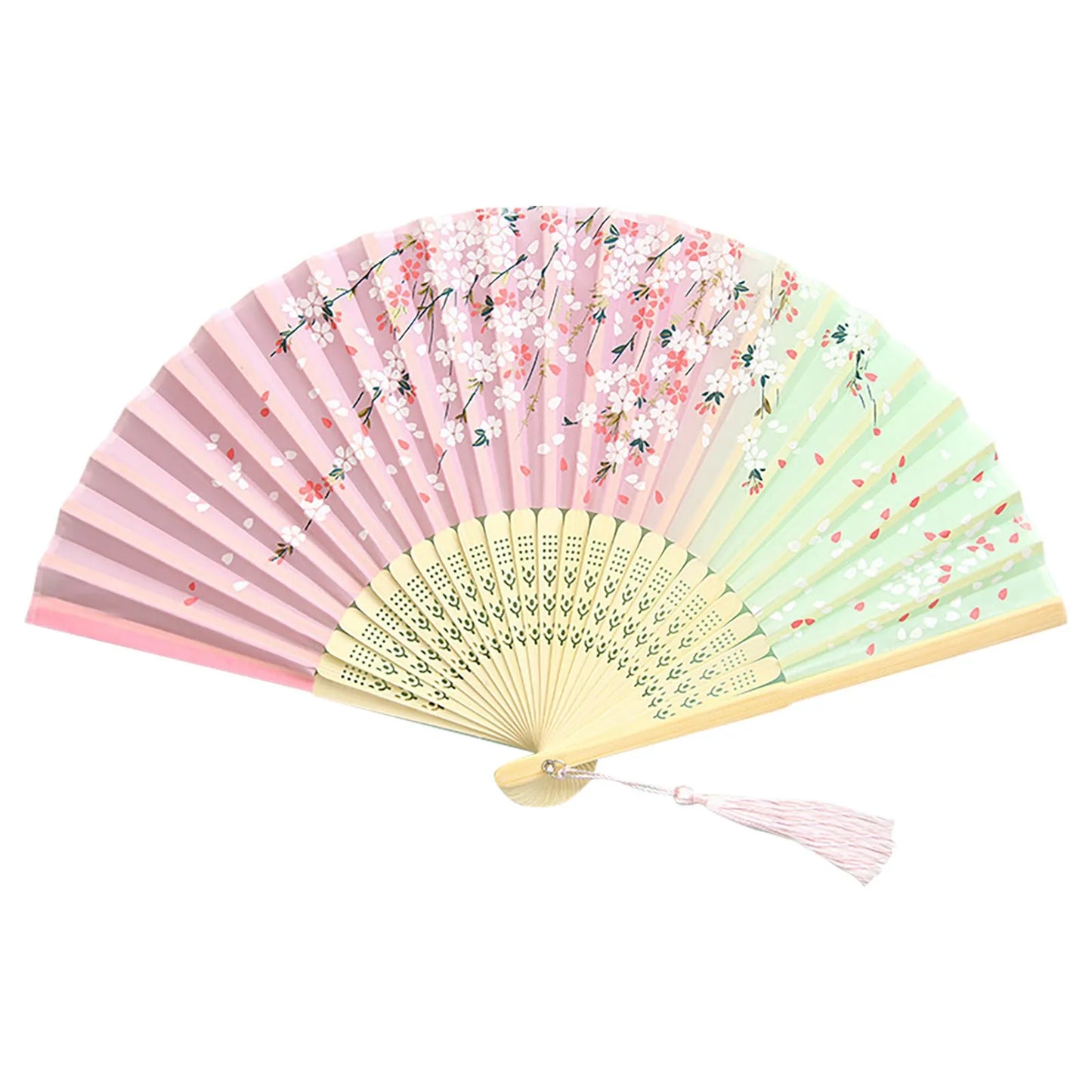 Chinese Fan Hand Fans For Women Foldable Silk Bamboos Foldable Paper Fans For Wedding Dancing Party Home Decoration Wholesale