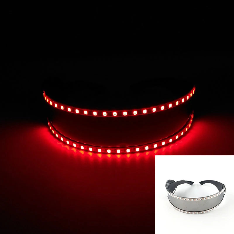 New Cool Cyberpunk Style Glasses Glowing Party Decor Luminous LED Sunglasses Lighting Up Bar Rave Music Dancing Party