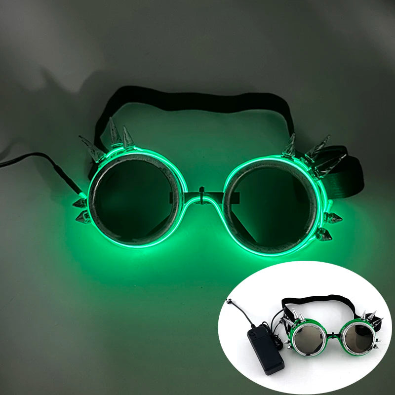 New Cool Cyberpunk Style Glasses Glowing Party Decor Luminous LED Sunglasses Lighting Up Bar Rave Music Dancing Party