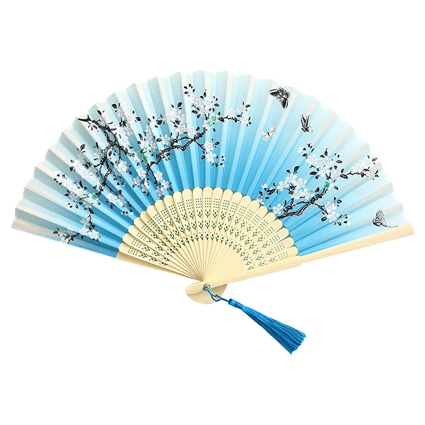 Chinese Fan Hand Fans For Women Foldable Silk Bamboos Foldable Paper Fans For Wedding Dancing Party Home Decoration Wholesale