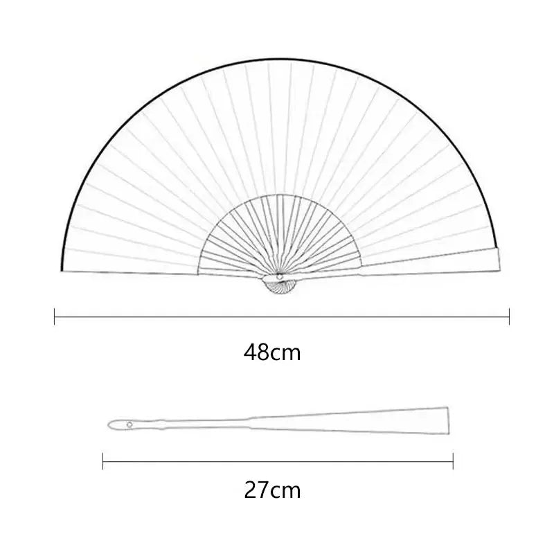 Chinese Style Folding Fan, Classical Dancing Cloth, Vintage Plastic Animal Dragon Printing, Hand Held Fans, Photo Props, Cosplay