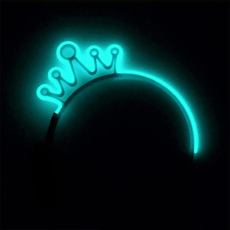 Newest LED Light Up Headband Colorful Color Cat Ear Light Headband For NightClub Rave Party Bachelor Party Supplies
