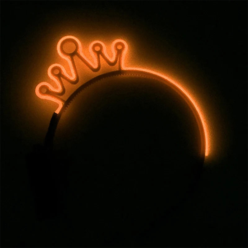 Newest LED Light Up Headband Colorful Color Cat Ear Light Headband For NightClub Rave Party Bachelor Party Supplies