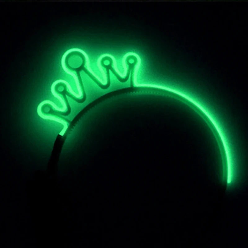 Newest LED Light Up Headband Colorful Color Cat Ear Light Headband For NightClub Rave Party Bachelor Party Supplies