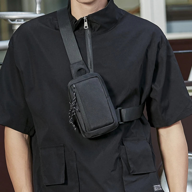 Men Chest Bag Sports Shoulder Body Bag Oxford Fashion Man Side Sling Crossbody Bag For Male Casual Handbag Travel Phone Bags