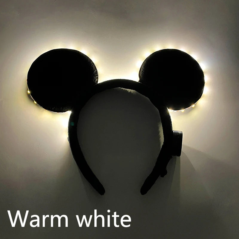 Newest LED Light Up Headband Colorful Color Cat Ear Light Headband For NightClub Rave Party Bachelor Party Supplies