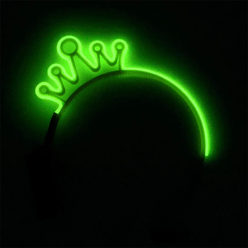 Newest LED Light Up Headband Colorful Color Cat Ear Light Headband For NightClub Rave Party Bachelor Party Supplies