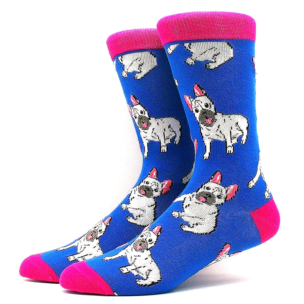 Happy Funny Socks Men's and Women's Alien Sheep Pattern Sokken Diversidos Jacquard Calcetines Unisex Hip Hop Skateboarding Socks