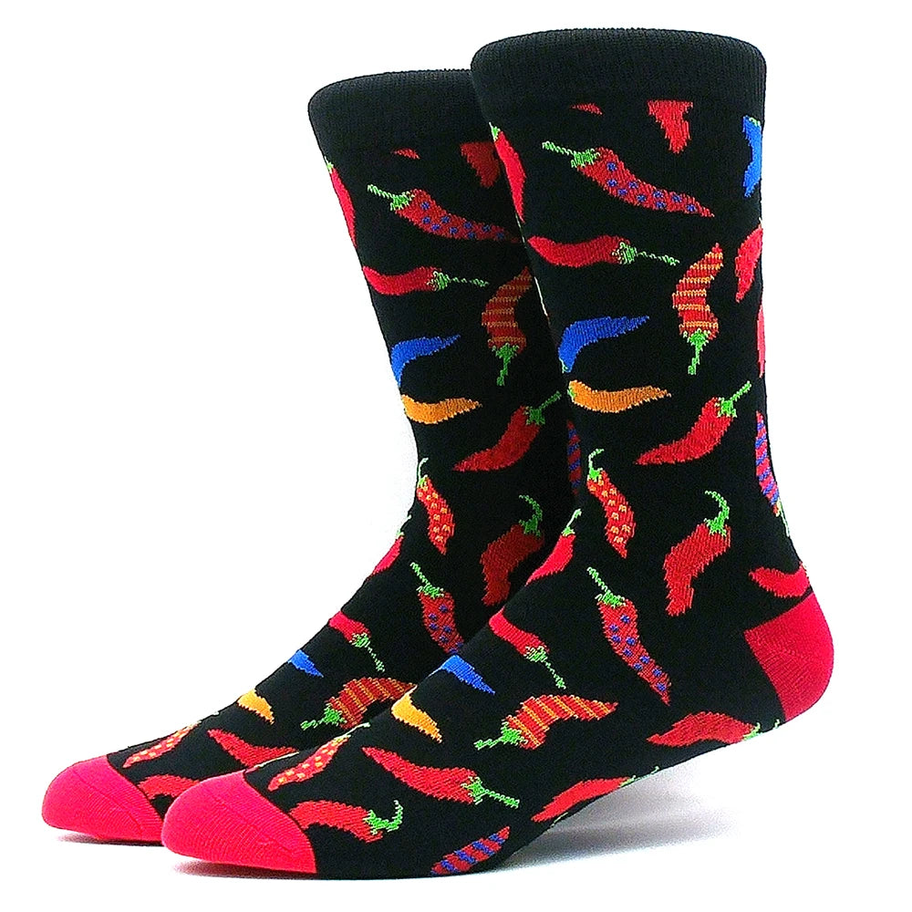 Happy Funny Socks Men's and Women's Alien Sheep Pattern Sokken Diversidos Jacquard Calcetines Unisex Hip Hop Skateboarding Socks