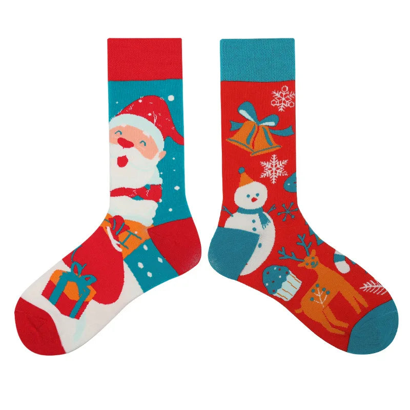 1 Pair Man Women Sock Original AB Tide Socks Medium High Tube Colorful Socks Mystery Alien Cotton Cowboy Clown Bomb Unisex Socks