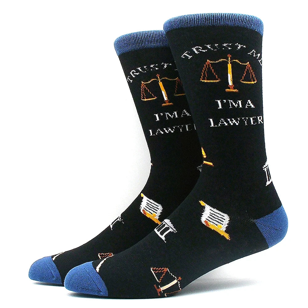 Happy Funny Socks Men's and Women's Alien Sheep Pattern Sokken Diversidos Jacquard Calcetines Unisex Hip Hop Skateboarding Socks