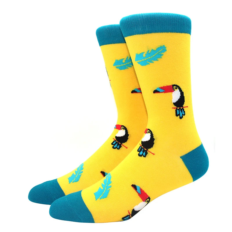 Happy Funny Socks Men's and Women's Alien Sheep Pattern Sokken Diversidos Jacquard Calcetines Unisex Hip Hop Skateboarding Socks