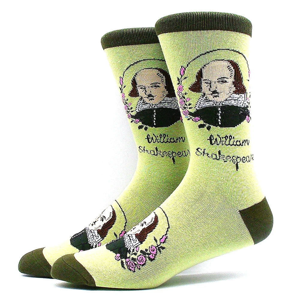 Happy Funny Socks Men's and Women's Alien Sheep Pattern Sokken Diversidos Jacquard Calcetines Unisex Hip Hop Skateboarding Socks