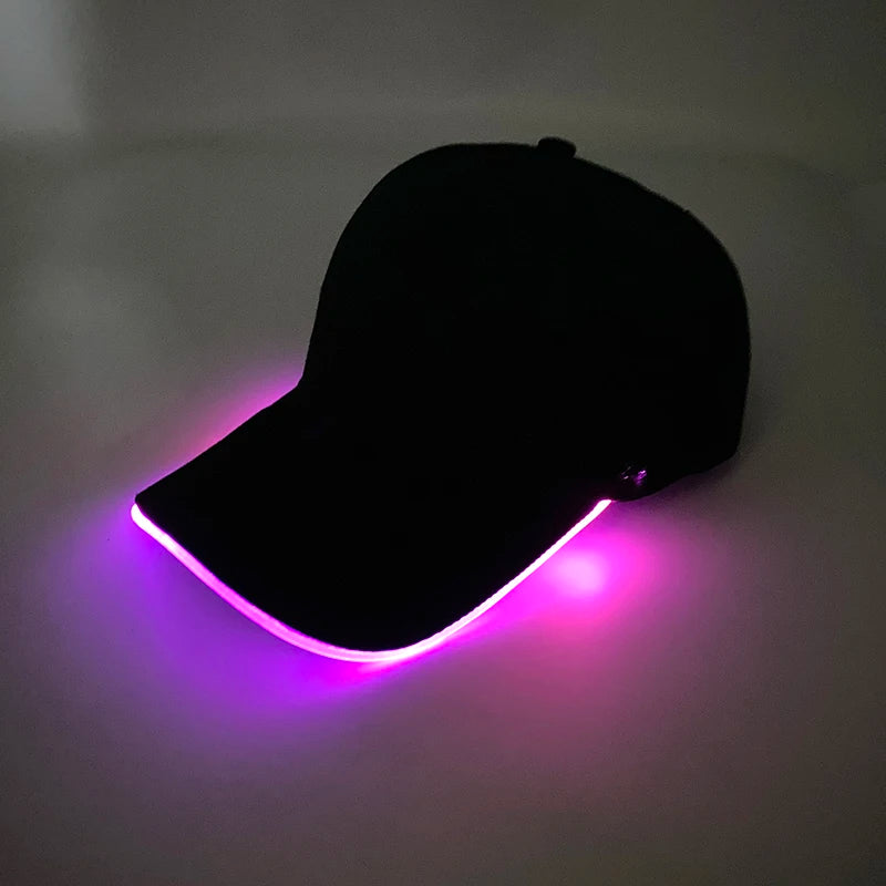 LED Light up Baseball Hat Flashing Glow Rave Party Cap luminous hat for Women Men Hip-hop Club bar Stage Performance Supplies