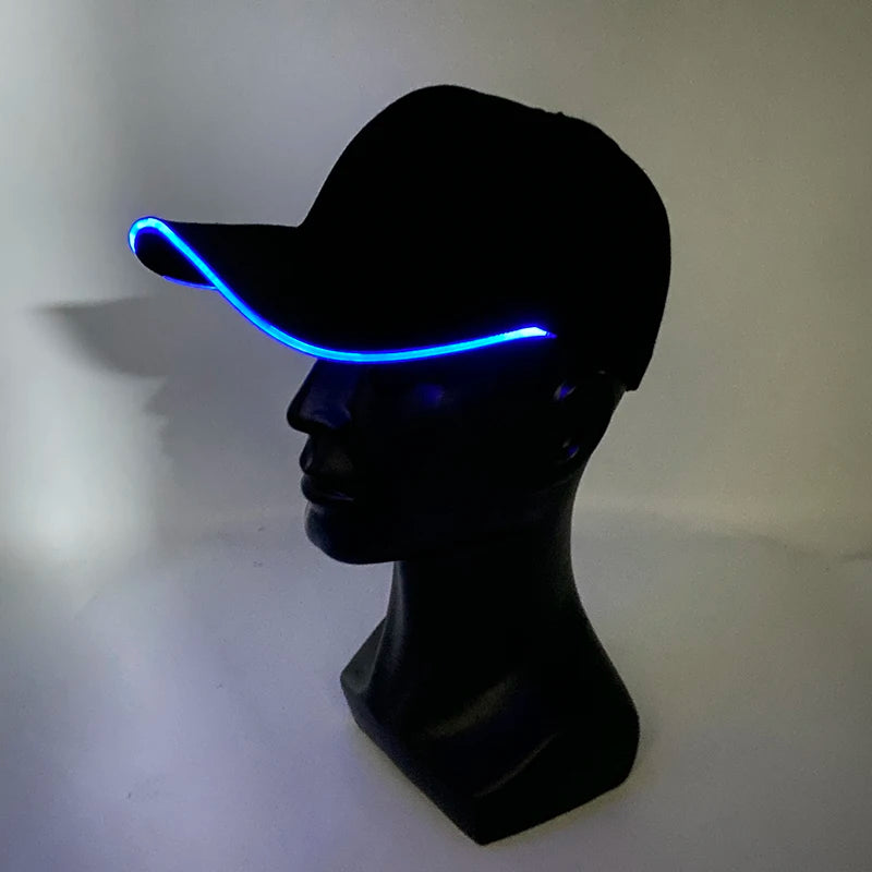 LED Light up Baseball Hat Flashing Glow Rave Party Cap luminous hat for Women Men Hip-hop Club bar Stage Performance Supplies