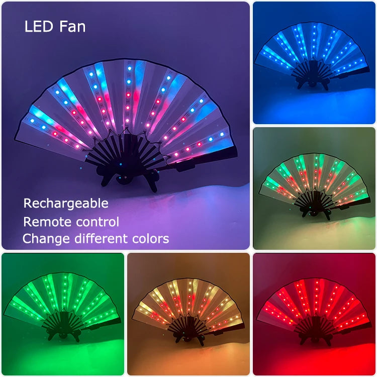 USB Rechargeable Color Changing LED Glow Gloves Rave Flashing Finger Lighting Glove Light Up Rave Costume DJ Party Decor