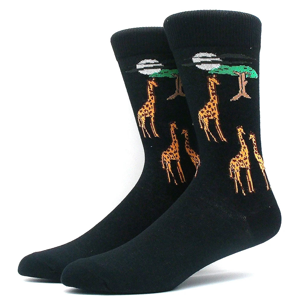 Happy Funny Socks Men's and Women's Alien Sheep Pattern Sokken Diversidos Jacquard Calcetines Unisex Hip Hop Skateboarding Socks