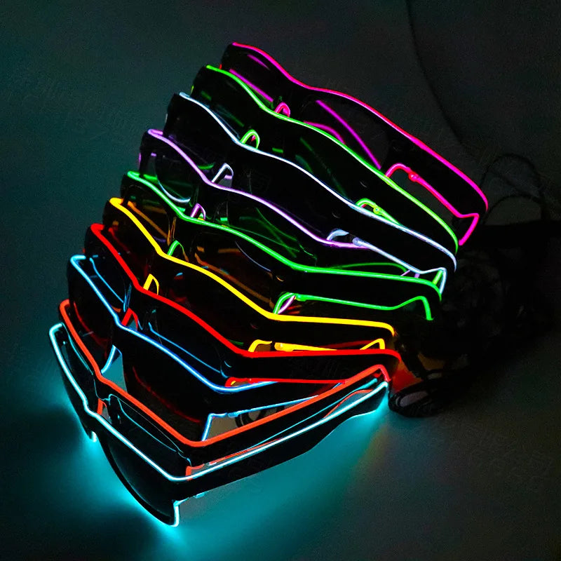 Óculos LED Neon Flash