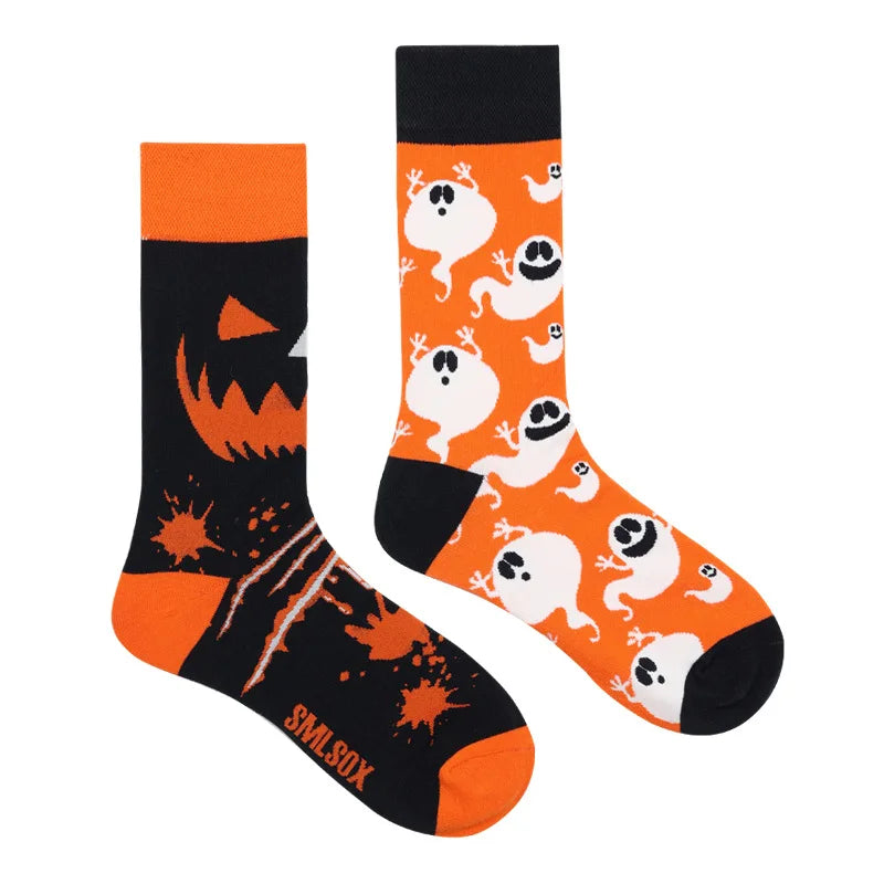 1 Pair Man Women Sock Original AB Tide Socks Medium High Tube Colorful Socks Mystery Alien Cotton Cowboy Clown Bomb Unisex Socks