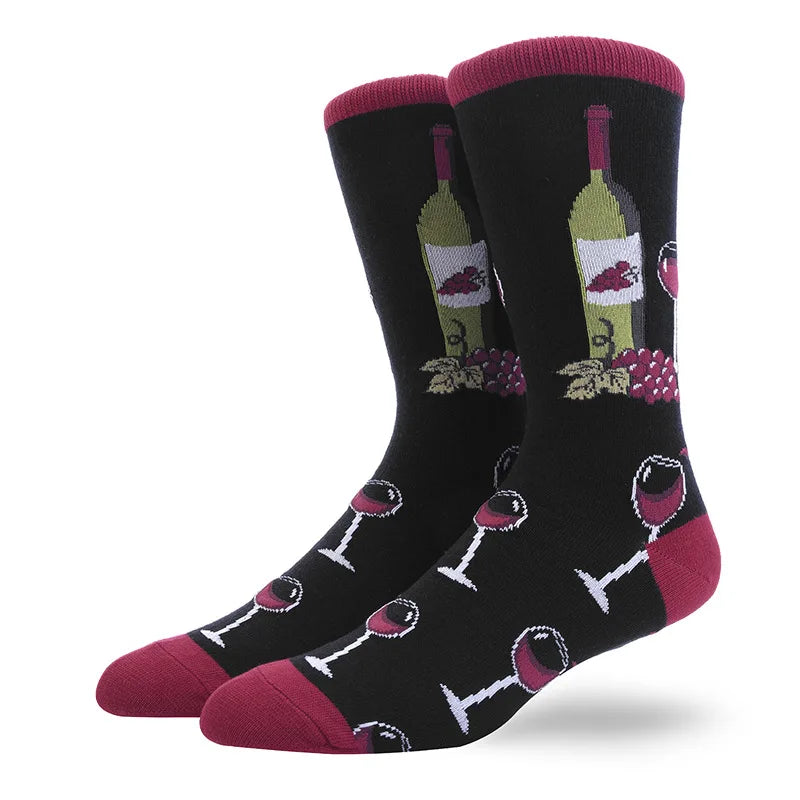Happy Funny Socks Men's and Women's Alien Sheep Pattern Sokken Diversidos Jacquard Calcetines Unisex Hip Hop Skateboarding Socks